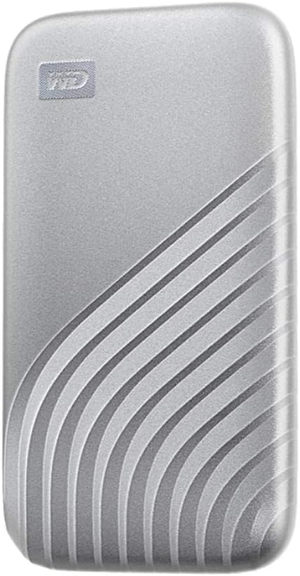 WD 1TB My Passport SSD Portable External Solid State Drive, Silver, Sturdy and Blazing Fast, Password Protection with Hardware Encryption - WDBAGF0010BSL-WESN