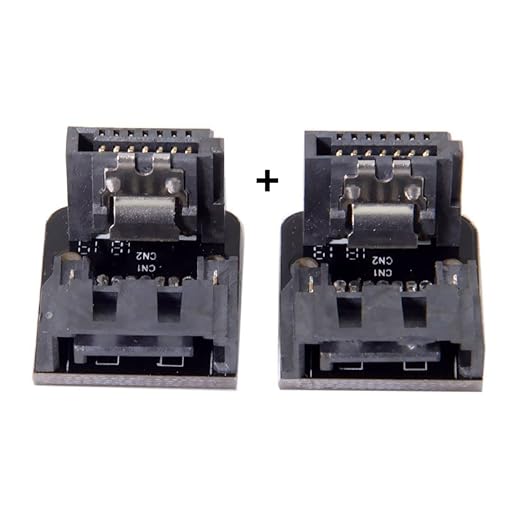 chenyang CY SATA 7Pin Male to Female 90 Degree Down Angled Motherboard SATA Port Extension Convertor Adapter for Desktops SSD HDD 6Gbps