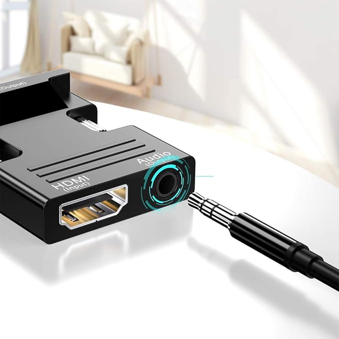 HDMI to VGA Adapter, HD 1080P Audio Video Converter, Gold-Plated Connector (Female to Male) for Computers, desktops, laptops, PCs, Monitors, projectors, HDTVs, Chromebooks,Raspberry Pi,Roku, Xbox,etc
