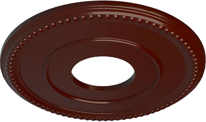 Ekena Millwork CM12BRBMF 12 1/2"OD x 3 7/8"ID x 3/4"P Bradford Ceiling Medallion, Brushed Mahogany