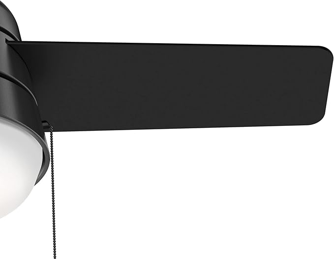 Hunter Fan Company 59302 Hunter 36" Aker Ceiling Fan with Light, Matte Black Finish, Hunter Fan