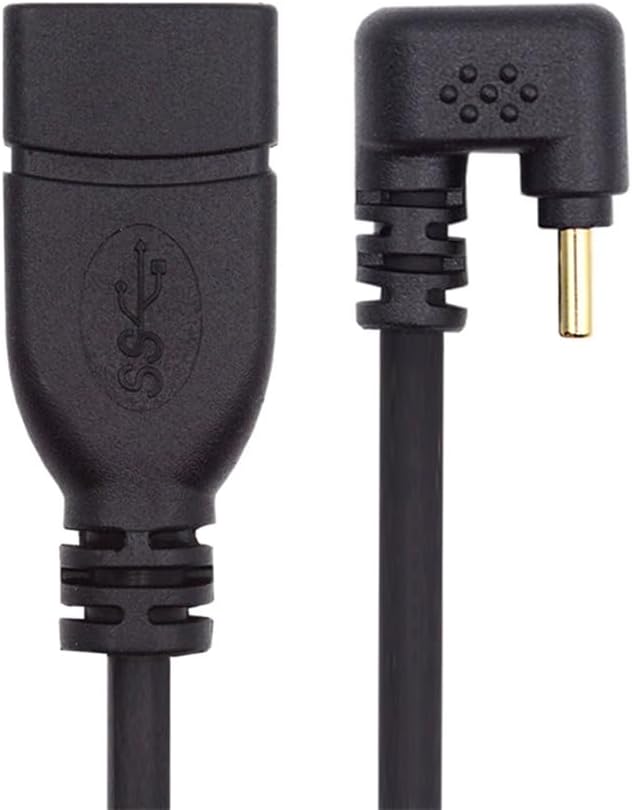 xiwai 90 Degree USB-C Type-C USB 3.1 Male to USB 3.0-A Female Adapter 10Gbps OTG Data Power Cable 30cm Opposite U Shape Back Angled