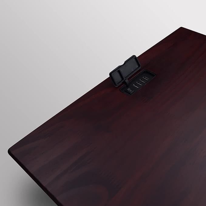 Casual Home Owl Night Stand with USB Port Charging Station and Drawer, 17.5"W x 14.25"D x 24.5"H, Espresso