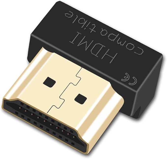 EVanlak 8K 4K120hz HDMI Virtual Display Adapter - Emulate Monitor Display Headless Connector for Superior Display Quality at EDID (8K 7680×4320@30Hz& 4K 120Hz)-1P