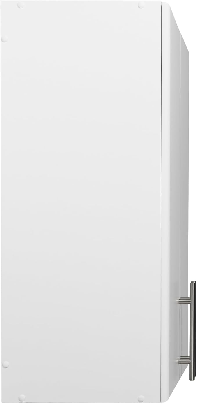 Prepac Elite 32" Wall Cabinet, White Storage Cabinet, Bathroom Cabinet, Pantry Cabinet with 1 Adjustable Shelf 12" D x 32" W x 30" H, WEW-3230