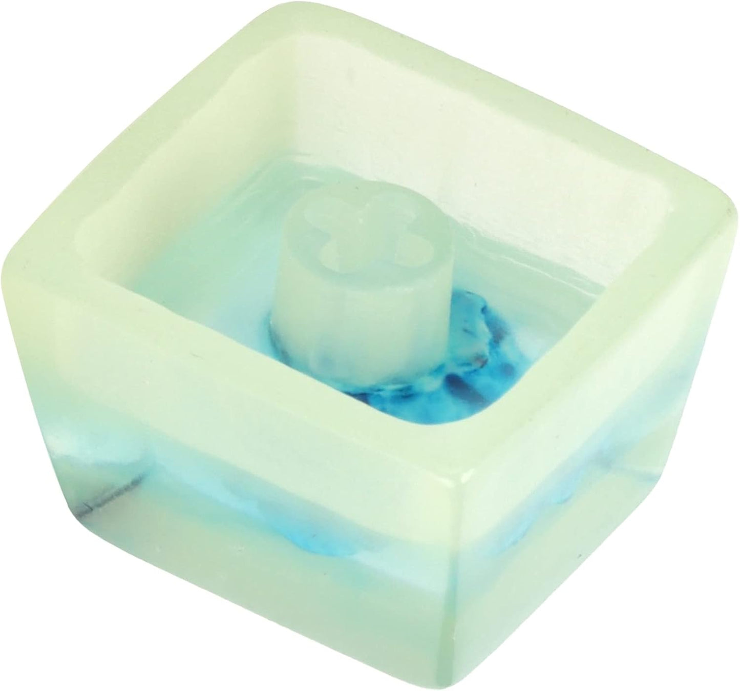 Zopsc Game Resin Keycap, Cute Custom Handmade Keycap for Game Players and Keyboard Enthusiasts (White Rose)