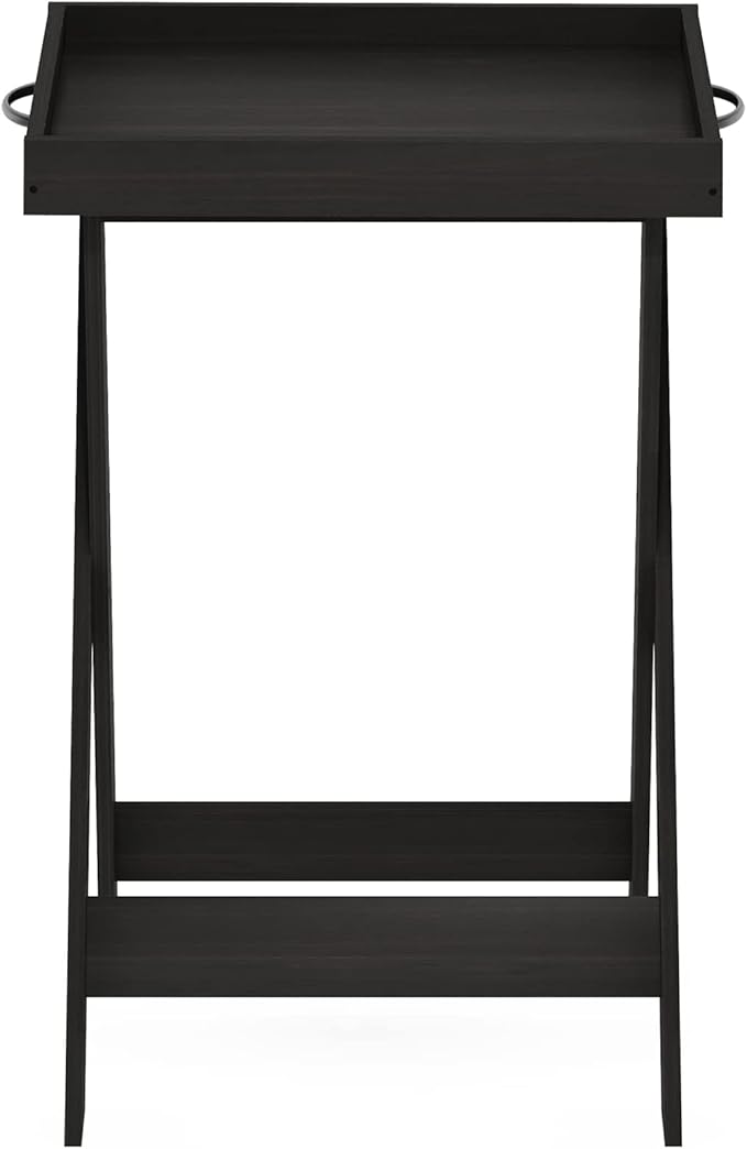 Furinno Classic Tray Table with Removable Tray, Espresso