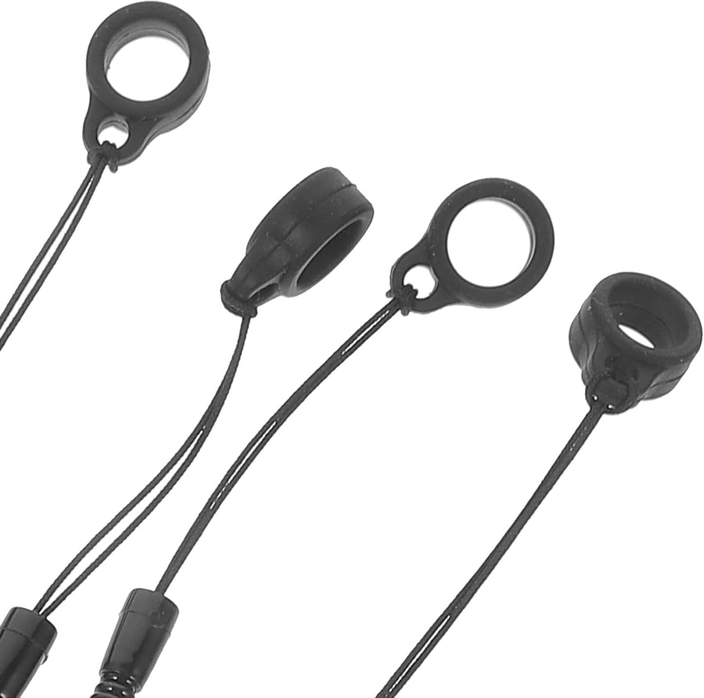 NUOBESTY 8pcs Plastic Elastic Tether Lanyard for Touch Pens, Retractable Coiled Spring Anti-Lost Stylus Pen Tether with