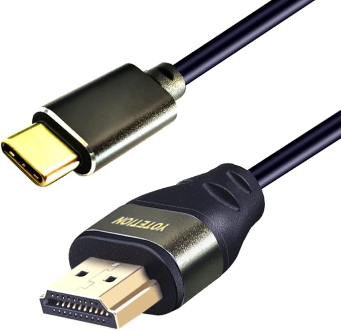 USB-C to HDMI Adapter - 30FT Active Cable, 4K30Hz, 1080P - Male USB-C to HDMI Out Lead for Computer, Laptop, Projector