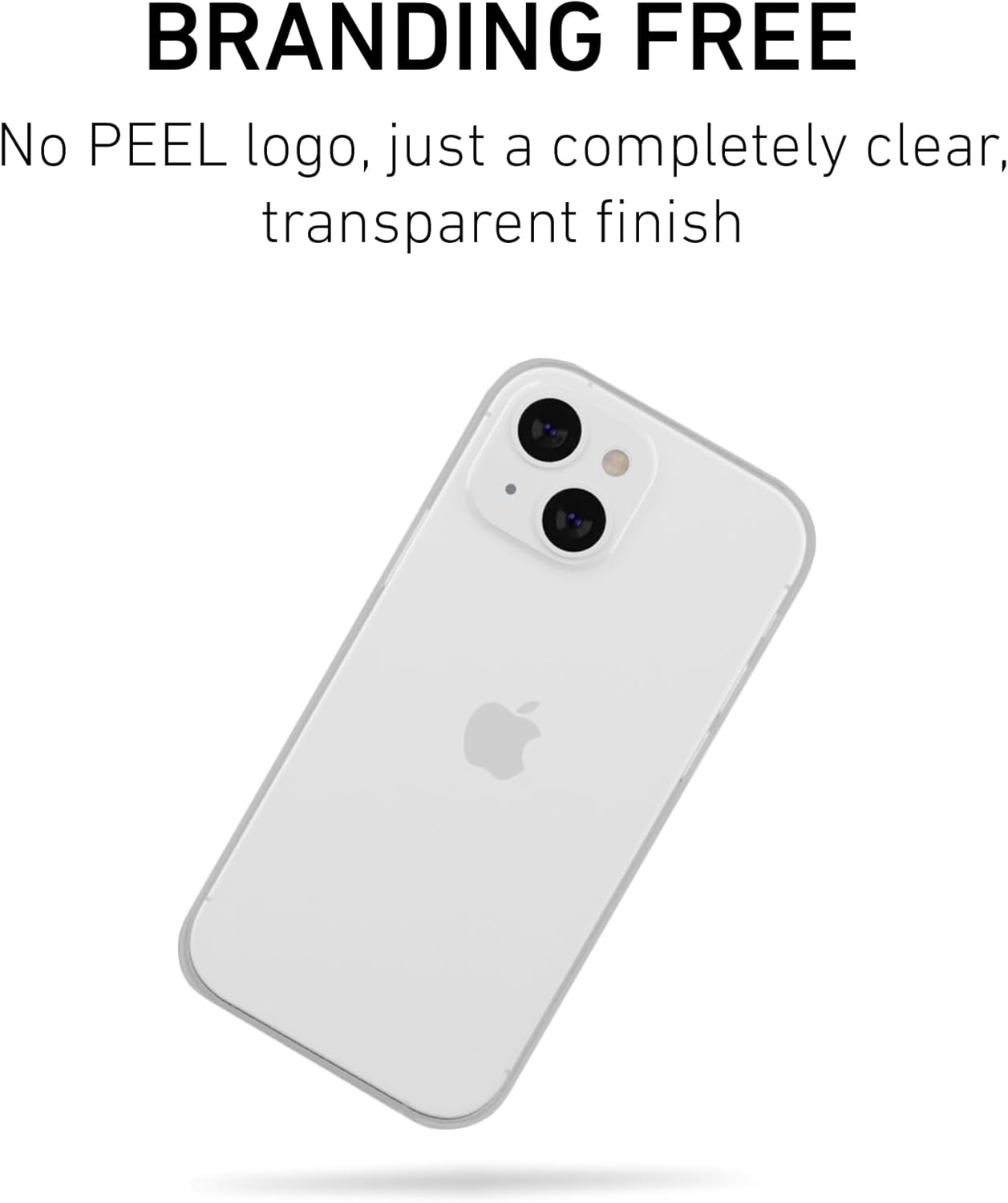 PEEL Flexible Thin Case for iPhone 13 Mini (Clear Soft) - Slim Minimalist Design, Soft Flexible TPU Material