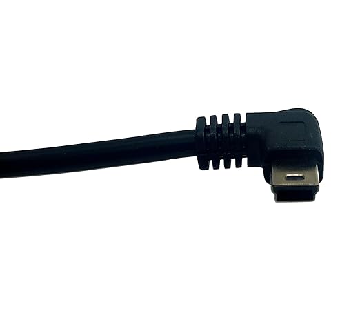 USB to RS232 Serial Adapter, USB Mini 5 Pin Male to DB9 9 Pin Female Serial Converter Cable 1.8M/6Feet (Right Angle mini USB to RS232 Serial)