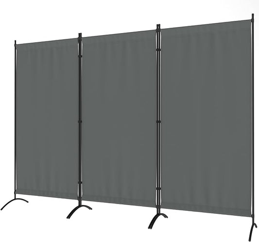 Morngardo Room Divider Folding Privacy Screens 3 Panel Partitions Dividers Portable Separating for Home Office Bedroom Dorm Decor