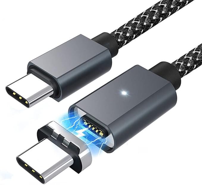 USB C Magnetic Adapter Plug Part (Device End), USB2.0 5Pins Type C Connector, Support USB PD 120W Quick Charge, Can't Use Alone