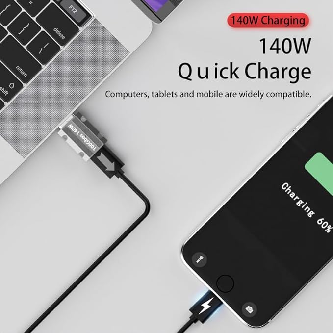 10Gbps USB C Female to USB Male Adapter, Zinc Alloy Type C to USB A Adapter High-Speed Data Transfer, USB3.1 Type C to Type A Charger Converter OTG Fast Charging Compatible(4Pack)