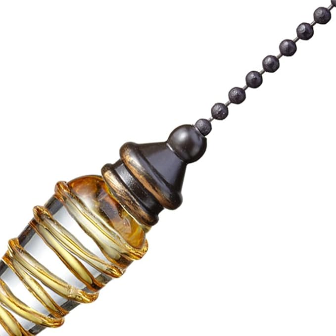 Ceiling Fan Pull Chain 12 inch Cristal Bullet Pull Chain Extender Ceiling Fan Pulls Ornament with Ball Fan Chain Connector for Ceiling Fan Light, 1PCS (Cristal Bullet)