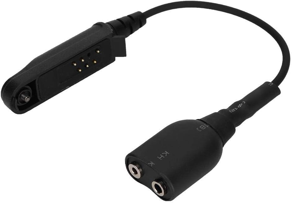 Yoidesu Walkie Talkies Headset Adapter for Baofeng BF-9700, K-head 2 Pin Audio Cable Adapter
