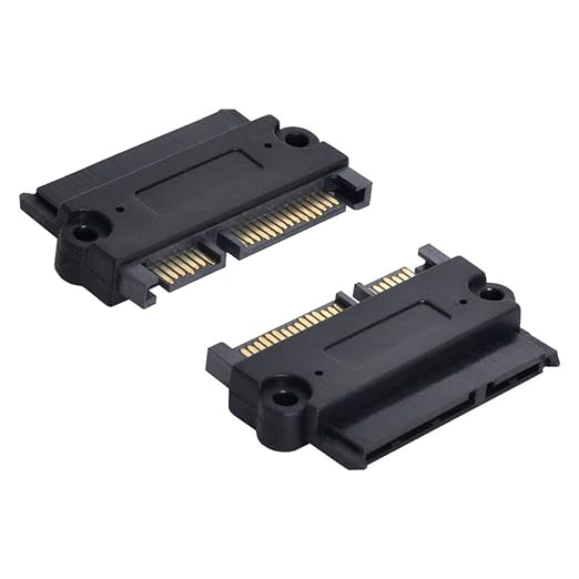 chenyang 3.5 & 2.5inch SATA 22Pin 7+15 Male to SATA 22P 7+15 Female Extension convertor Adapter with Screw Holes