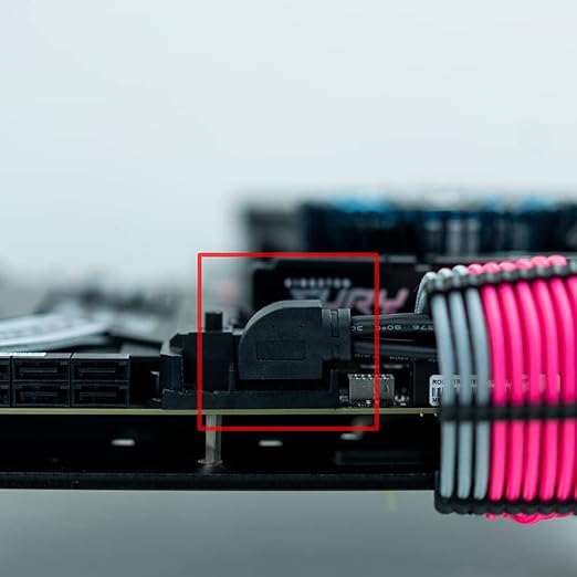 LINKUP - USB 3.2 Gen 2 (USB 3.1) Internal Adapter 20-Pin Motherboard Header Male to Female 10Gbps for PC USB-A Ports - Left Angle Type - Black 24cm