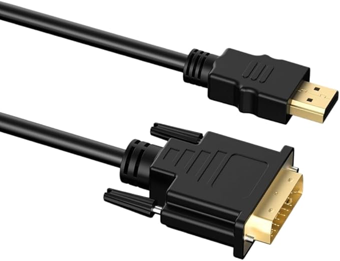 KUJOBUY HDMI to DVI Cable Adapter DVI to HDMI Cable Male to Male Adapter for TV X-Box One PS3 PS4 PS5 Gold-Plated DVID 24+1 Cord for Monitor Projector Laptop DVID Cord 6 FT