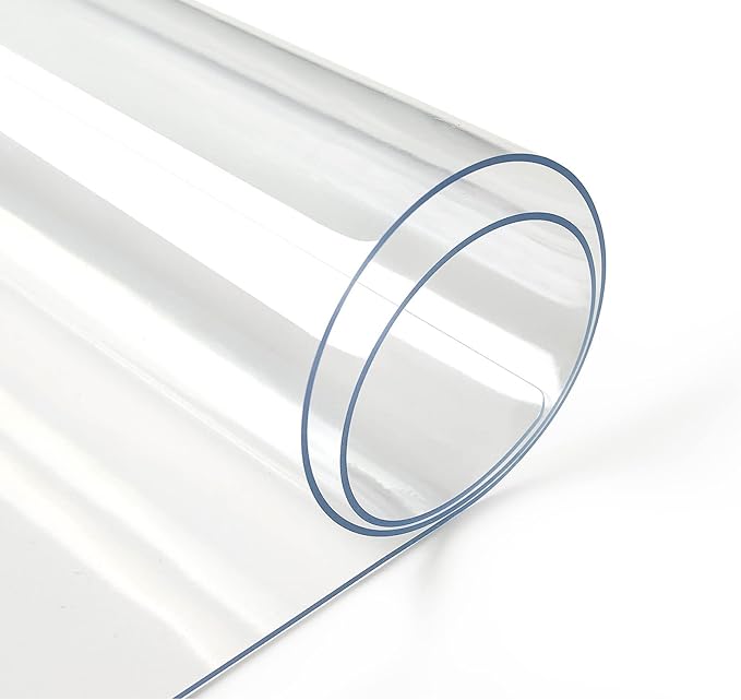 Deep Dream 1.5mm Clear Desk Cover Protector, 23×63 Inch Clear Table Protector, Rectangular Vinyl Desk Pad, PVC Plastic Table Cover for Office, Dresser, Night Stand, Computer & Writing Desk Tabletop
