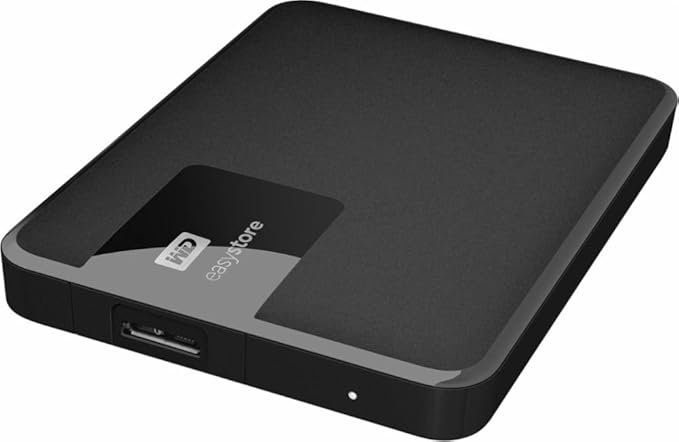 Western Digital WD Easystore 4TB External USB 3.0 Portable Hard Drive - Black WDBKUZ0040BBK-WESN