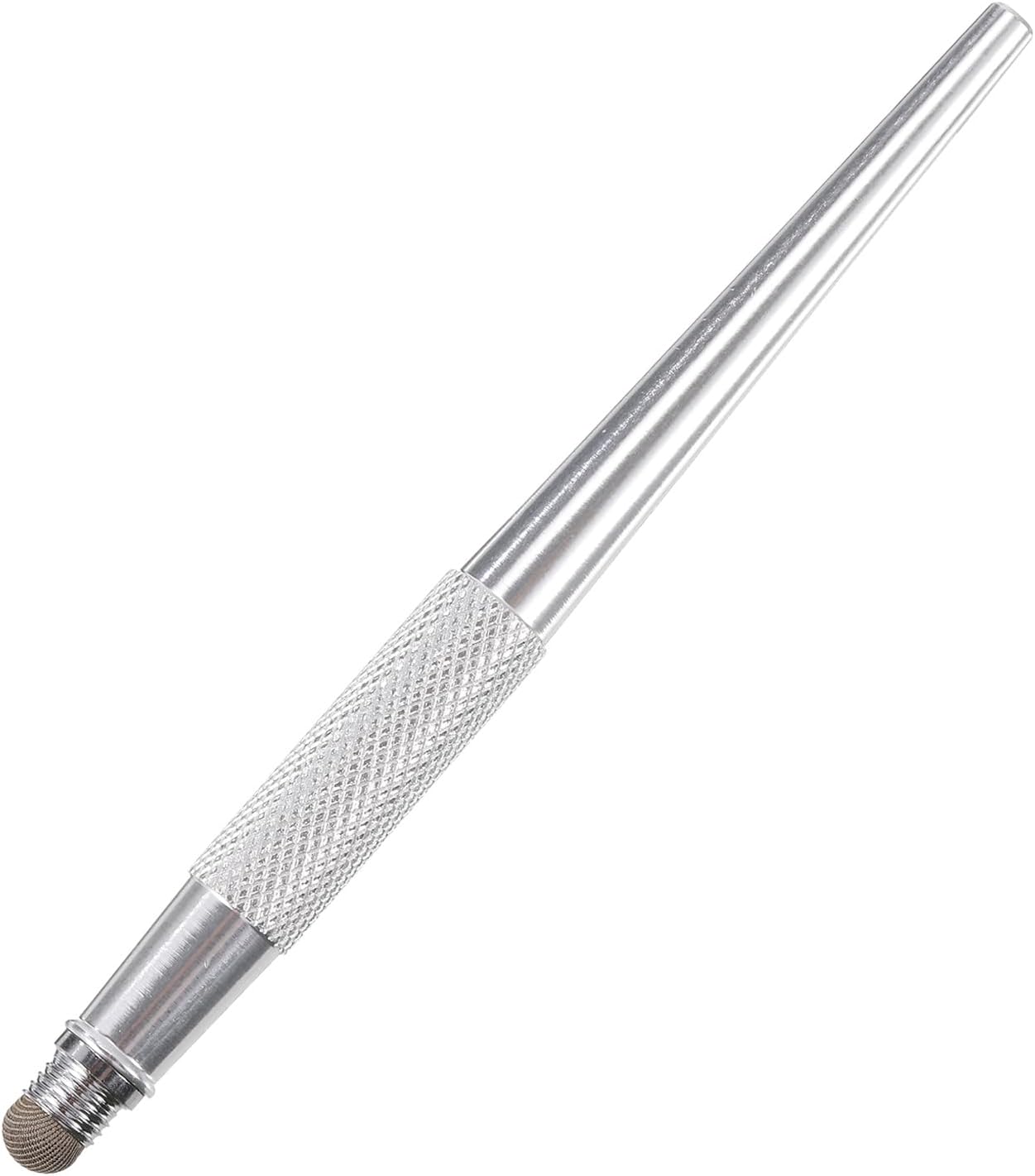 MECCANIXITY Stylus Pens for Capacitive Touch Screens, 2 in 1 Fine Point Disc & Fiber Tips, Silver