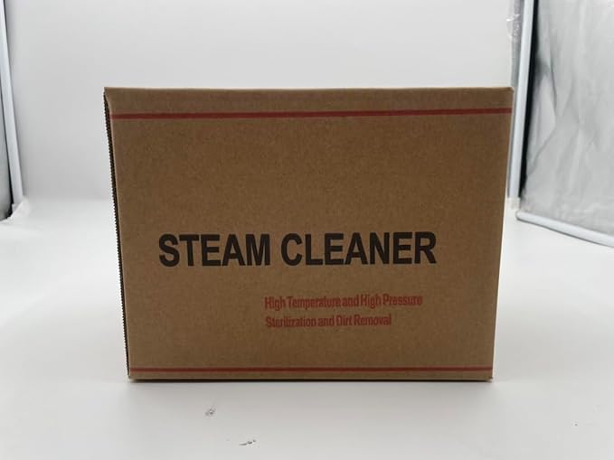 Steam Cleaner, 2500W High Handheld Steam Cleaner, 1L Portable Car Steam Cleaner, 6 High Speeds Pressure Temperature Steam Cleaning Machine with 3 Brush Heads for Kitchen Home Car Cleaning（White）