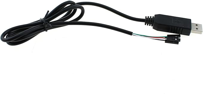 TAODAN USB to TTL Serial 3.3V Adapter Cable TX/RX Signal 4 Pin 0.1 Inch Pitch Female Connector 1m Electronics Computers Accessories