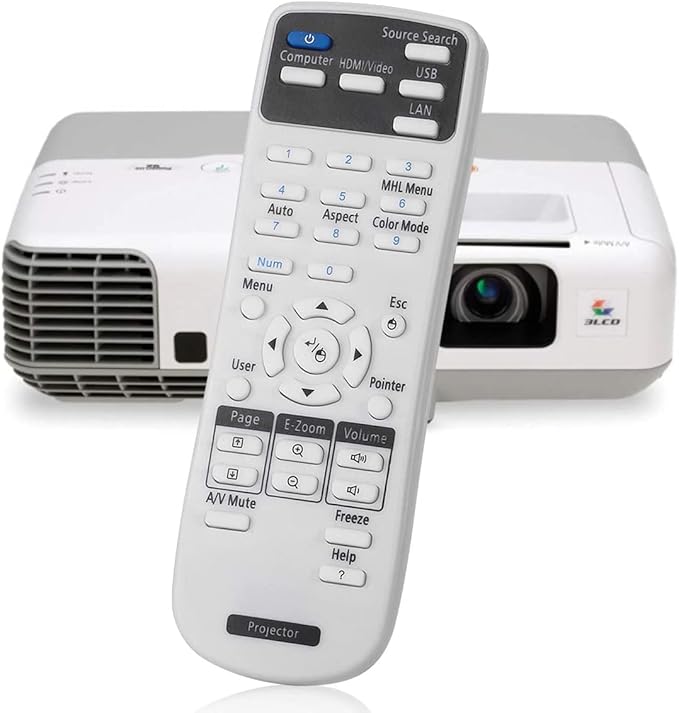 Projector Remote Control for Epson 2181788 PowerLite 585W 575W 535W 108 109W 530 570 580 1930 1935 Home Cinema 1060 1040 660 BrightLink 585Wi 575Wi S39 VS250 VS350 VS230 VS330 EX5230 Remote