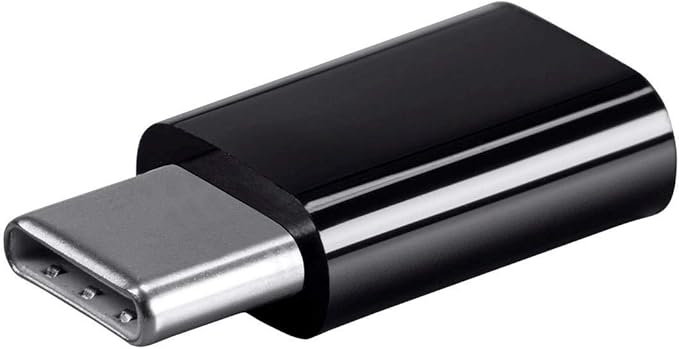 Monoprice USB-C to Micro B Adapter - Male-to-Female With Gold Plated Contacts, Compact and Portable, Black