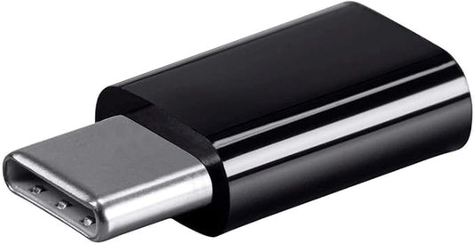 Monoprice USB-C to Micro B Adapter - Male-to-Female With Gold Plated Contacts, Compact and Portable, Black