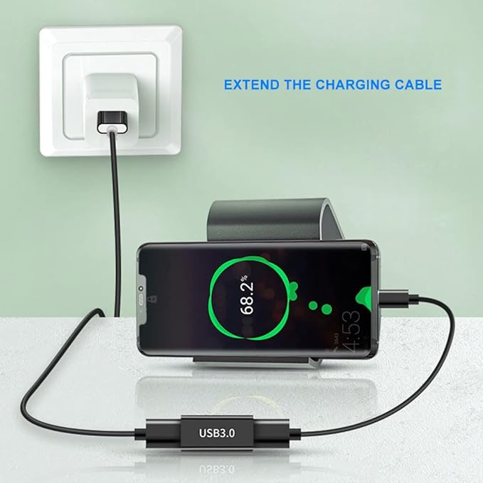 USB-A 3.0 to USB-A 3.0 Adapter (2 Pack), USB 3.0 Female to Female Adapter for Connecting USB Cables for Extension