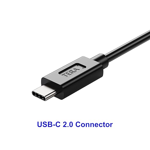 Tera Grand - USB C to RS232 Serial DB9 Adapter Cable with Hex Nuts and FTDI chipset, Supports Windows 11, 10, 8, 7, Vista, XP, 2000, 98, Linux and Mac, 3 Ft