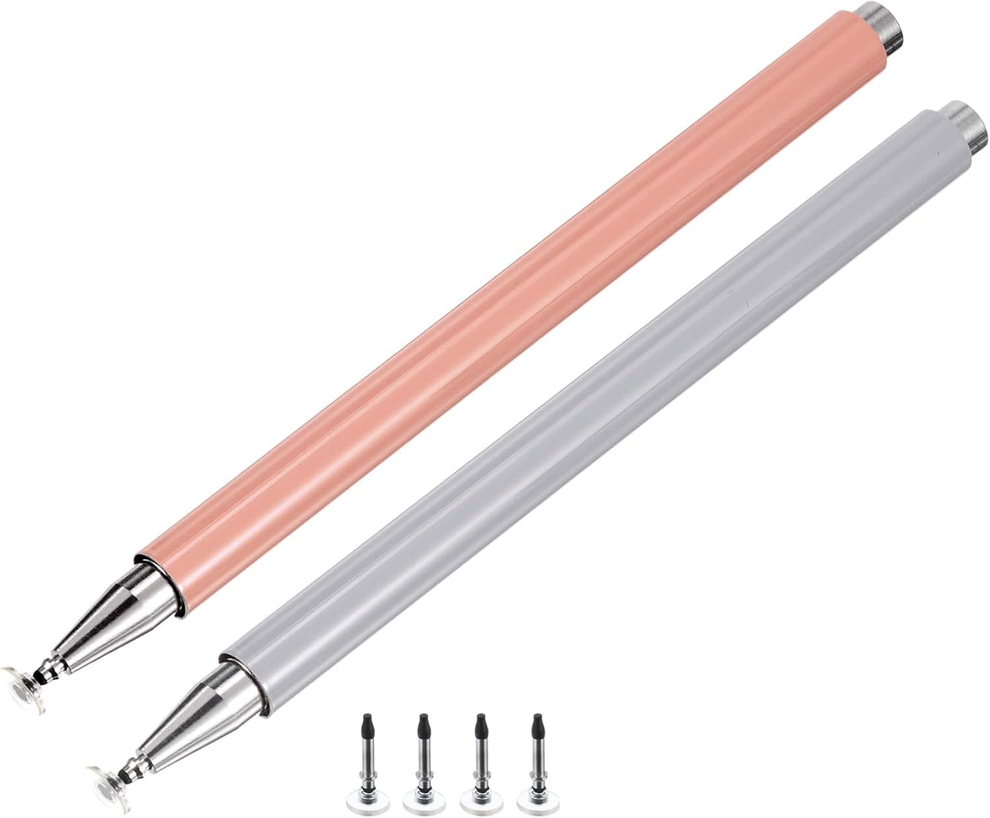MECCANIXITY 2pcs Stylus Pens for Touch Screens, Magnetic 4 Fine Point Disc Universal Capacitive Pen
