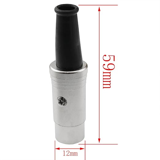 CHENJIN 4PCS 5 Pin DIN Male Solder Connectors Metal 5 Core Solder Heads for Audio Video AV Keyboard MIDI Cable Adapters