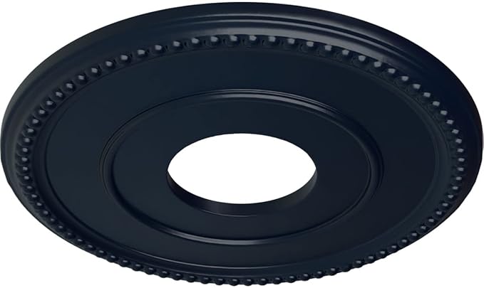 Ekena Millwork CM12BRMDF 12-1/2" x 3-7/8" x 3/4" Bradford Ceiling Medallion, Midnight Dream