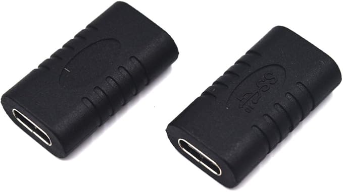2 Pack USB Type C Coupler, USB 3.1 C Female to Female Extension Connector Adapter