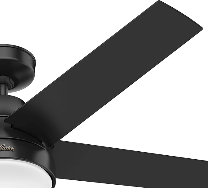 Hunter 51314 Aerodyne Ceiling Fan 52 inches Matte Black