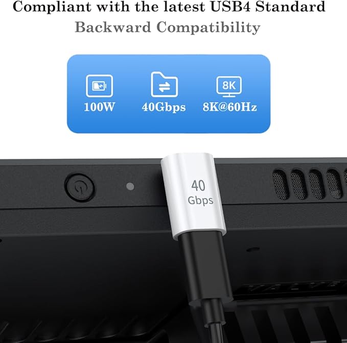AuviPal USB C 90 Degree Adapter (2 Pack), Up and Down Right Angle L Shape USB Type C Male to Female Connector for Steam Deck, ROG Ally, MacBook, Tablet, Phone and More - White