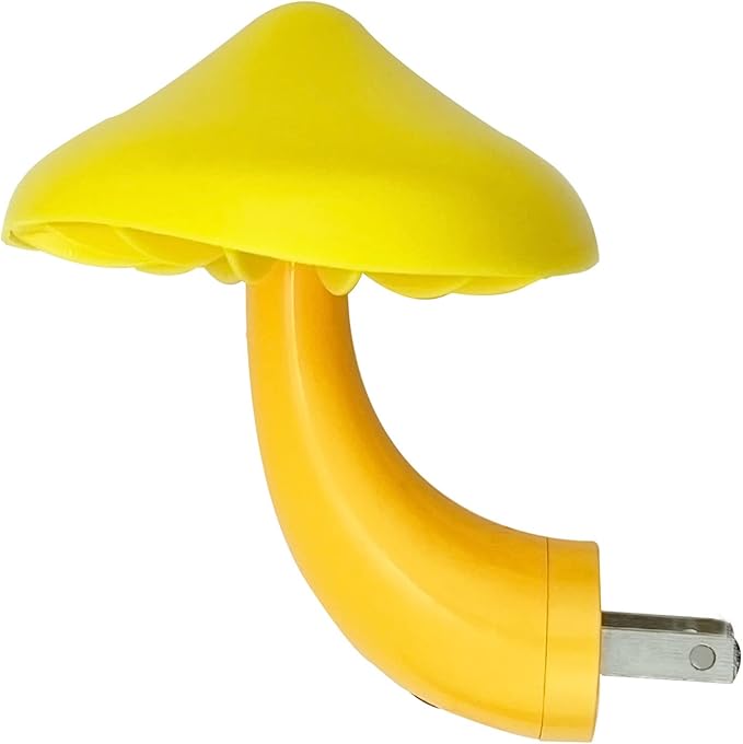 iBetterLife Sensor LED Mushroom Night Light Plug-in Wall Dream Bed Room Nightlight for Adults Kids Cute Mushroom Lamp Cottagecore Decor for Bedroom, Bathroom, Stairs, Hallway Corridor Warm Yellow