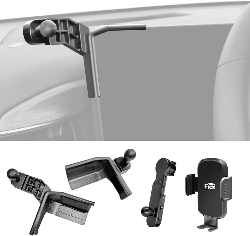 FICS Phone Holder for KIA EV9, Customized Phone Mount and Accessories for EV9