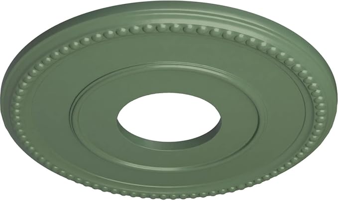 Ekena Millwork CM12BRAGF 12 1/2"OD x 3 7/8"ID x 3/4"P Bradford Ceiling Medallion, Athenian Green
