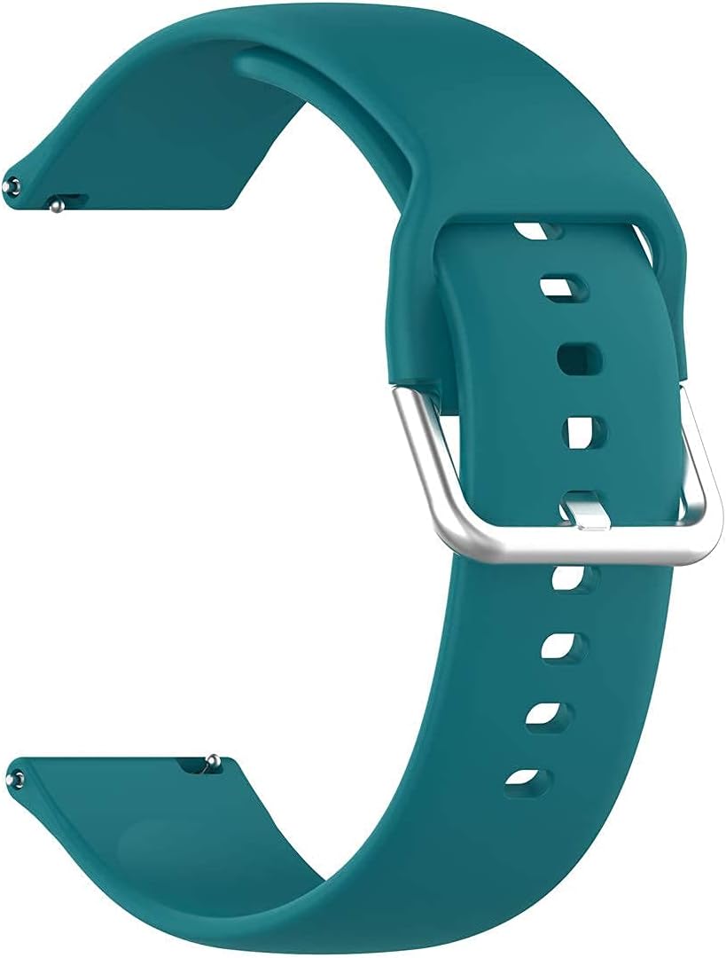 ECSEM Bands Compatible with Letscom ID205L, ID205U, ID205S, ID205G, Umidigi Uwatch 3, 9 Pack Soft Silicone Bands