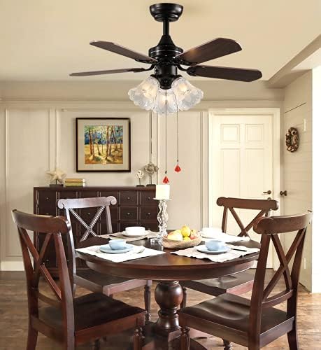 Clear & Frosted Ceiling Fans Light Covers Glass Shade, Transitional Style Replacement Glass Shade with Standard 2-1/8" Fitter Size, 4-4/5" high x 5" Diameter, Pack of 4