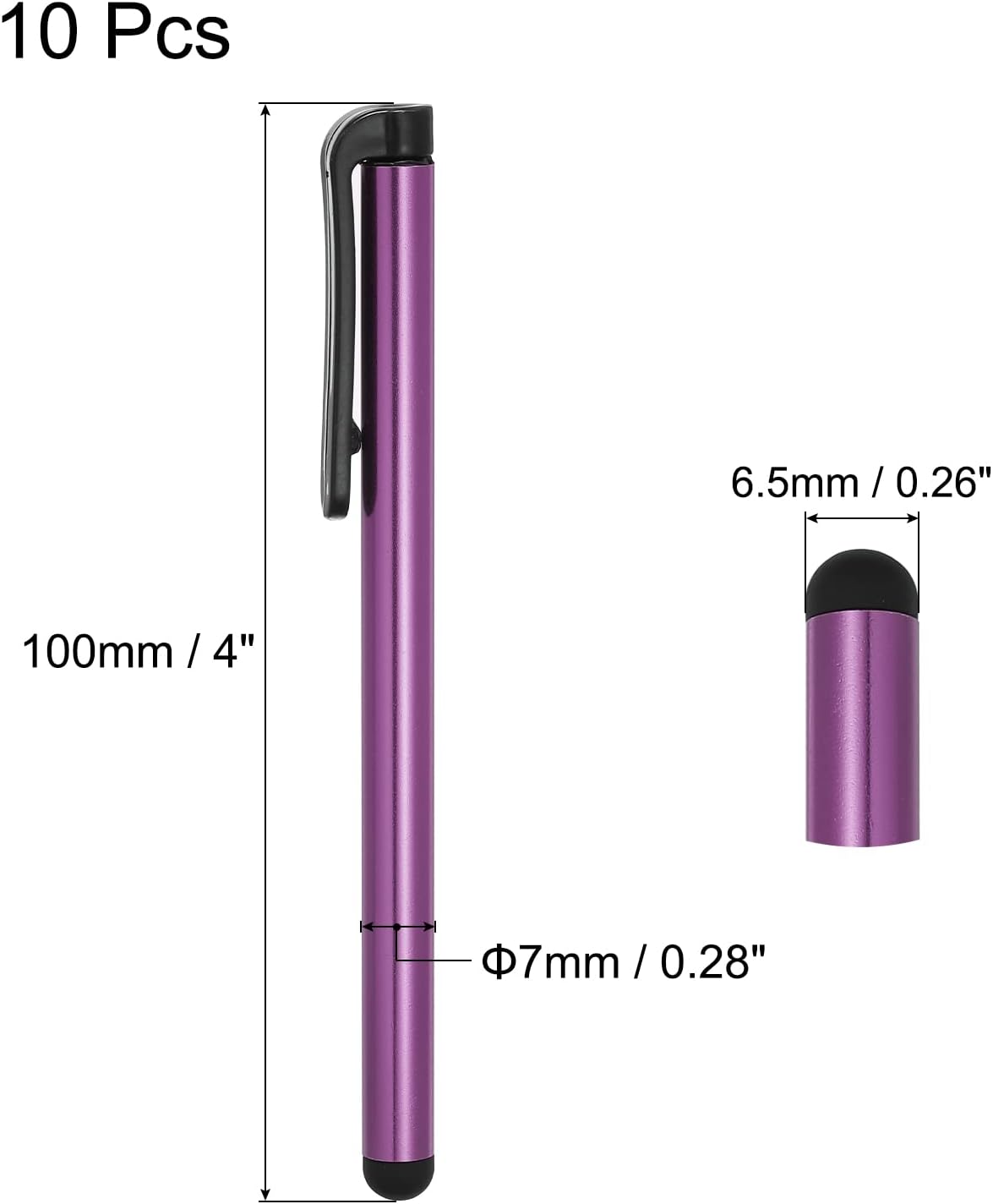 MECCANIXITY 10pcs Stylus Pens for Touch Screens, Universal Capacitive Pencil Sensitivity for Phone Tablet