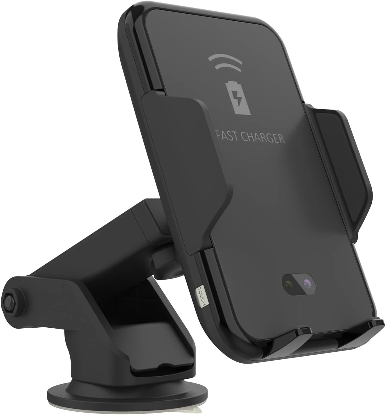 Punkcase Wireless Car Charger [Infrared Series] 10W Fast Charging Car Phone Holder Mount for iPhone, Galaxy, Most Other