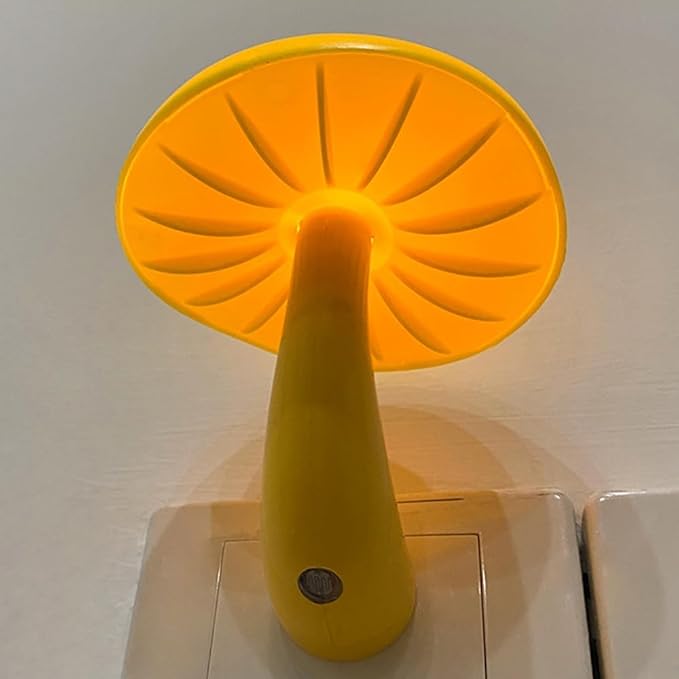 Night Lights Plug into Wall - 2-Pack Sensor LED Mushroom Light, Cute Energy Saving Mushroom Lamp for Kids Adults Living Room Bedroom Kitchen, Bathroom Toilet, Stairs, Hallway Corridor, Warm Yellow