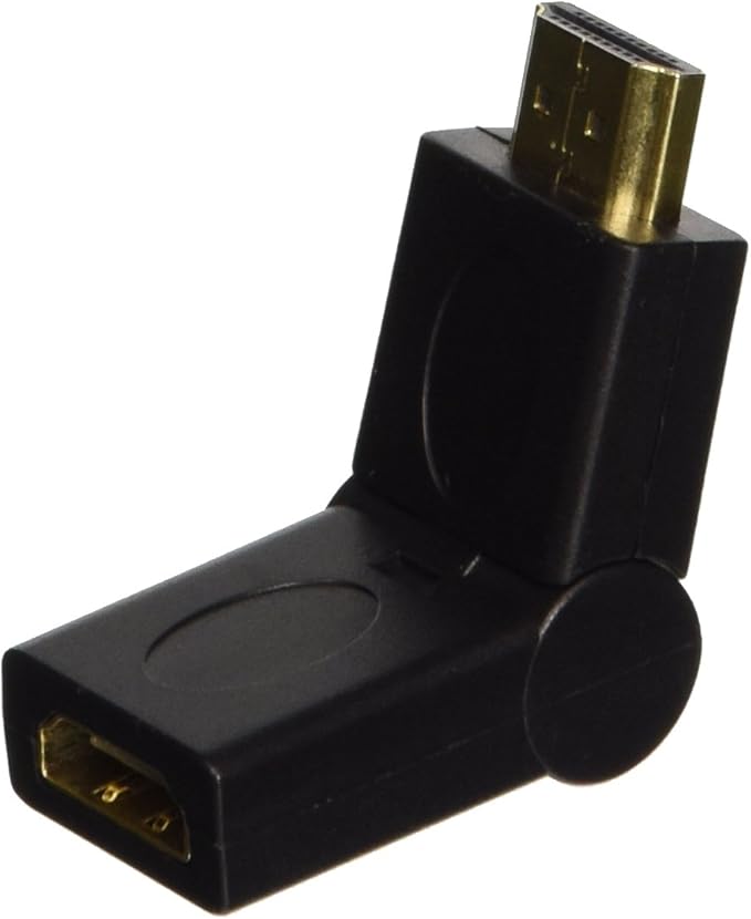 Monoprice Male to Female HDMI Port Saver Adapter - Swiveling Type (105133) (Pack of 2)