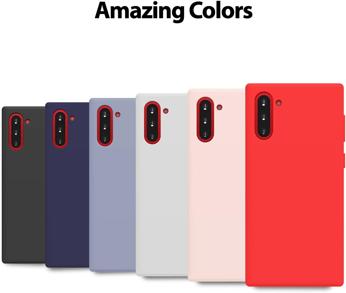 GOOSPERY Liquid Silicone Case for Galaxy Note 10 (2019) - Shockproof Cover with Silky-Soft Touch, Blue Navy