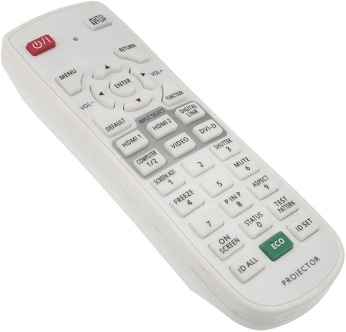 N2QAYA000126 Projector Remote Control for Panasonic Projector in Living Rooms or Rooms, No Programming or Pairing Needed, Replacement Remote Compatible Models PT-FW530 PT-FX500 PT-FW530C PT-FZ570C